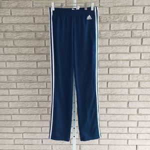 Adidas Navy White Stripe Athletic Track Pants Small USED